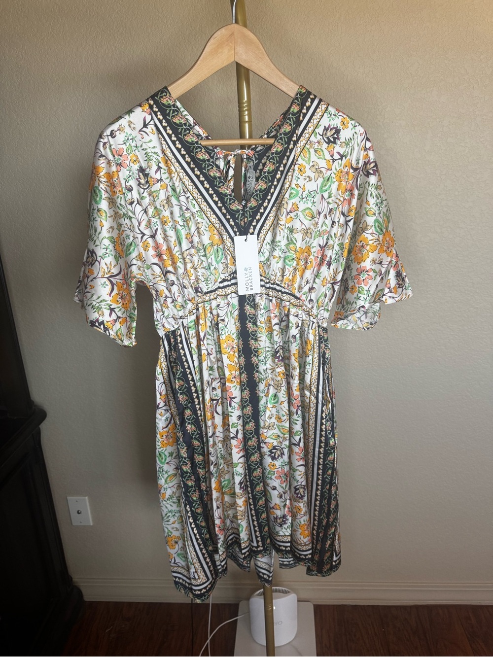 Molly Bracken floral dress with tie back